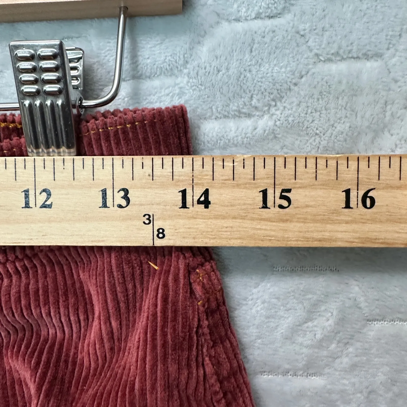 Imogene and Willie Women Corduroy Pants Amelia 27 Straight Leg Russet Quiet Luxe Red - Image 6