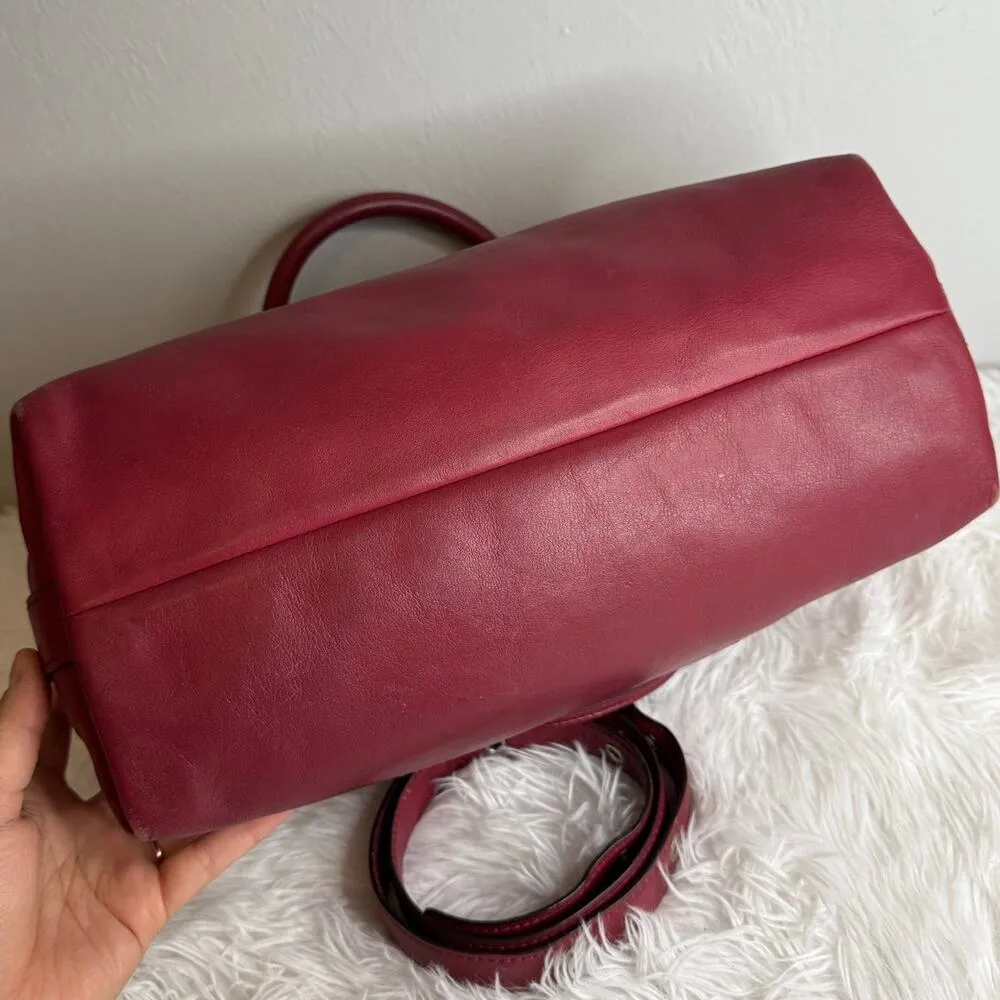 COACH Legacy Molly Duffle tote satchel purse handbag Cognac Glove Leather - Image 4