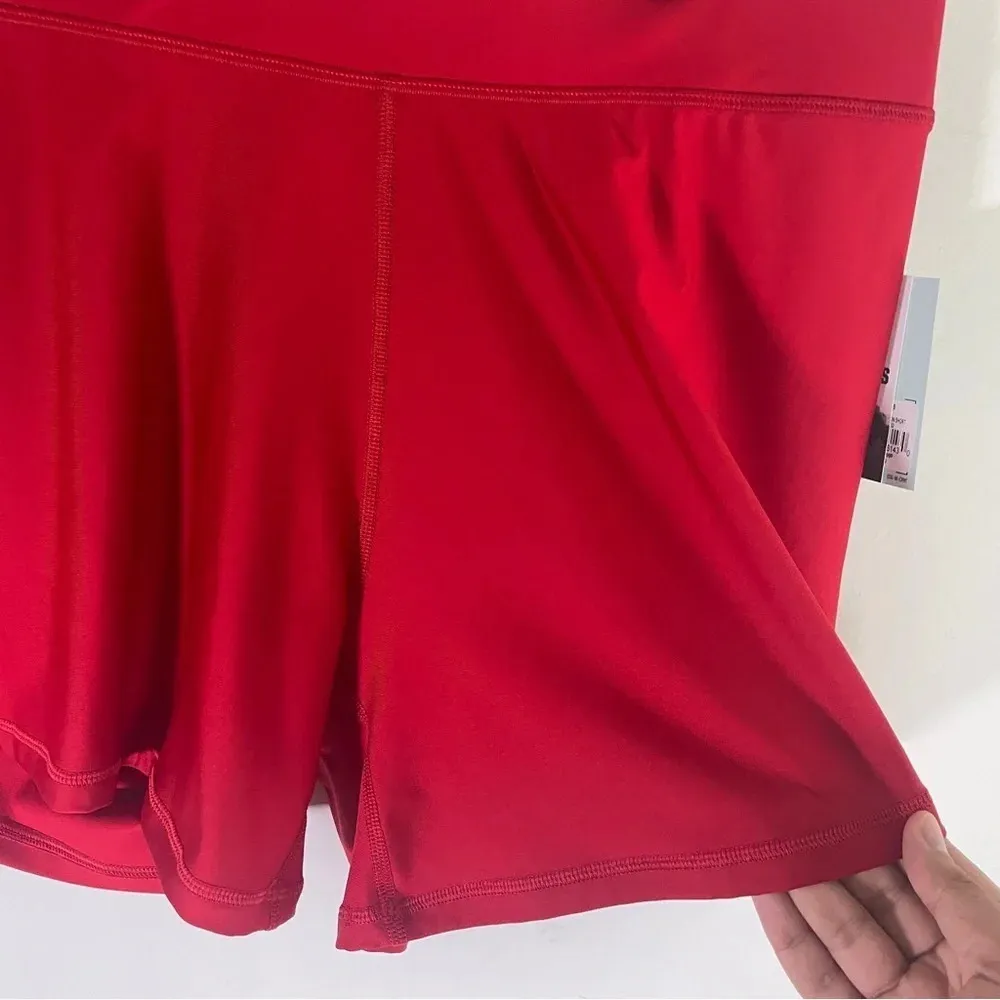 DSG Red Compression Mid Rise Spandex Shorts Size 2X NWT - Image 3
