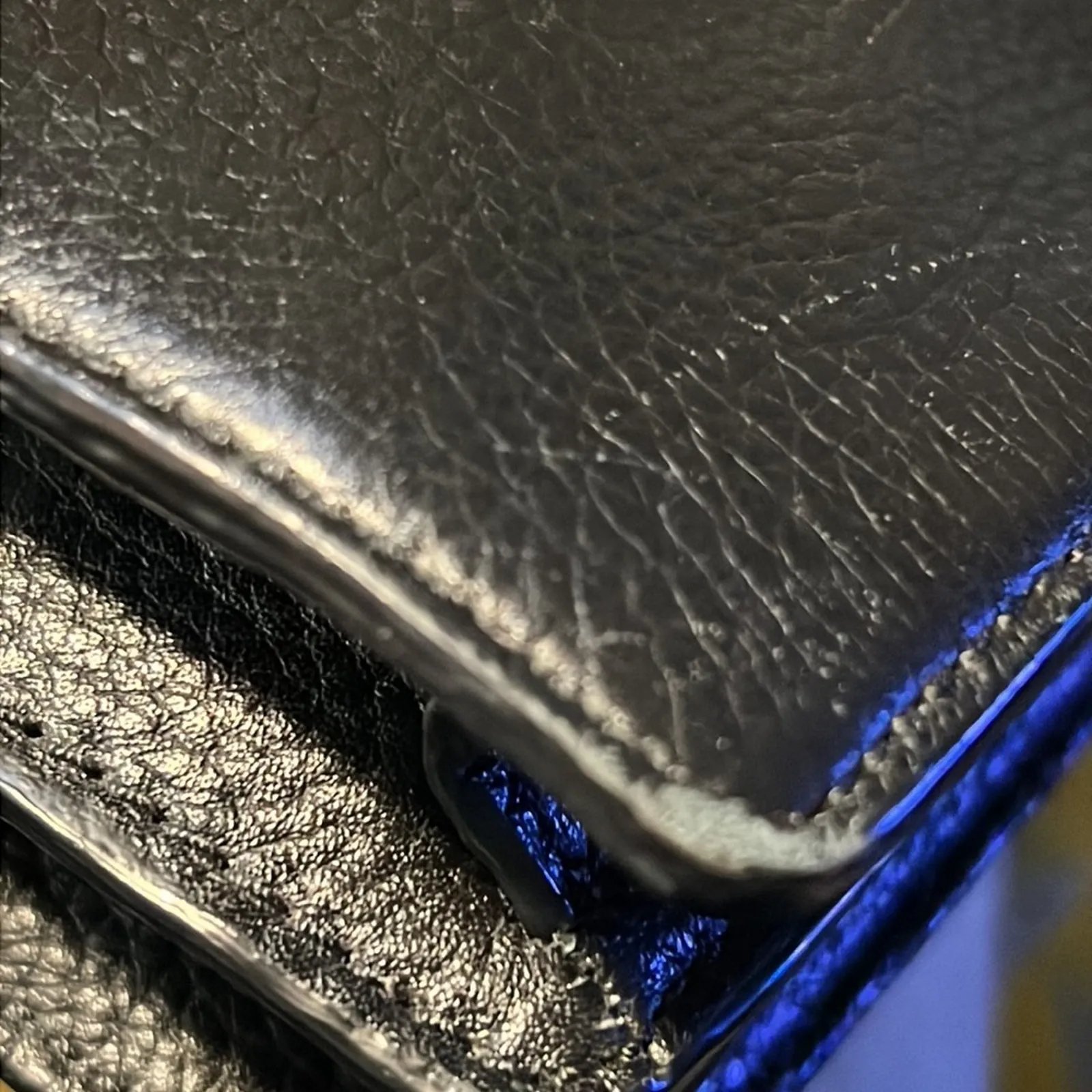 Kate‎ Spade Black Leather Crossbody Shoulder Bag Flap Gold Buckle - Image 11