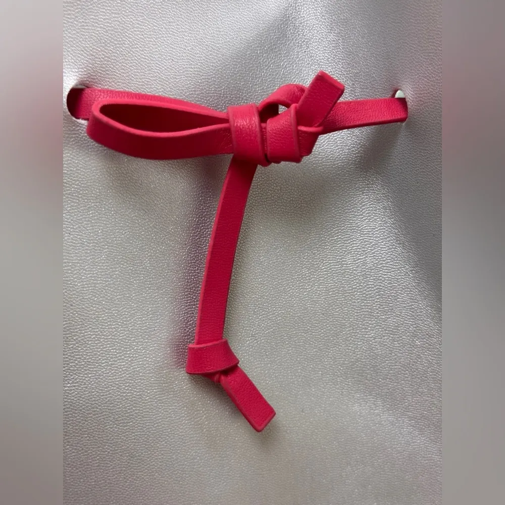 ISSEY MIYAKE Metallic Silver BUCKET Crossbody SHOULDER Sak BAG Fuchsia Gray - Image 9