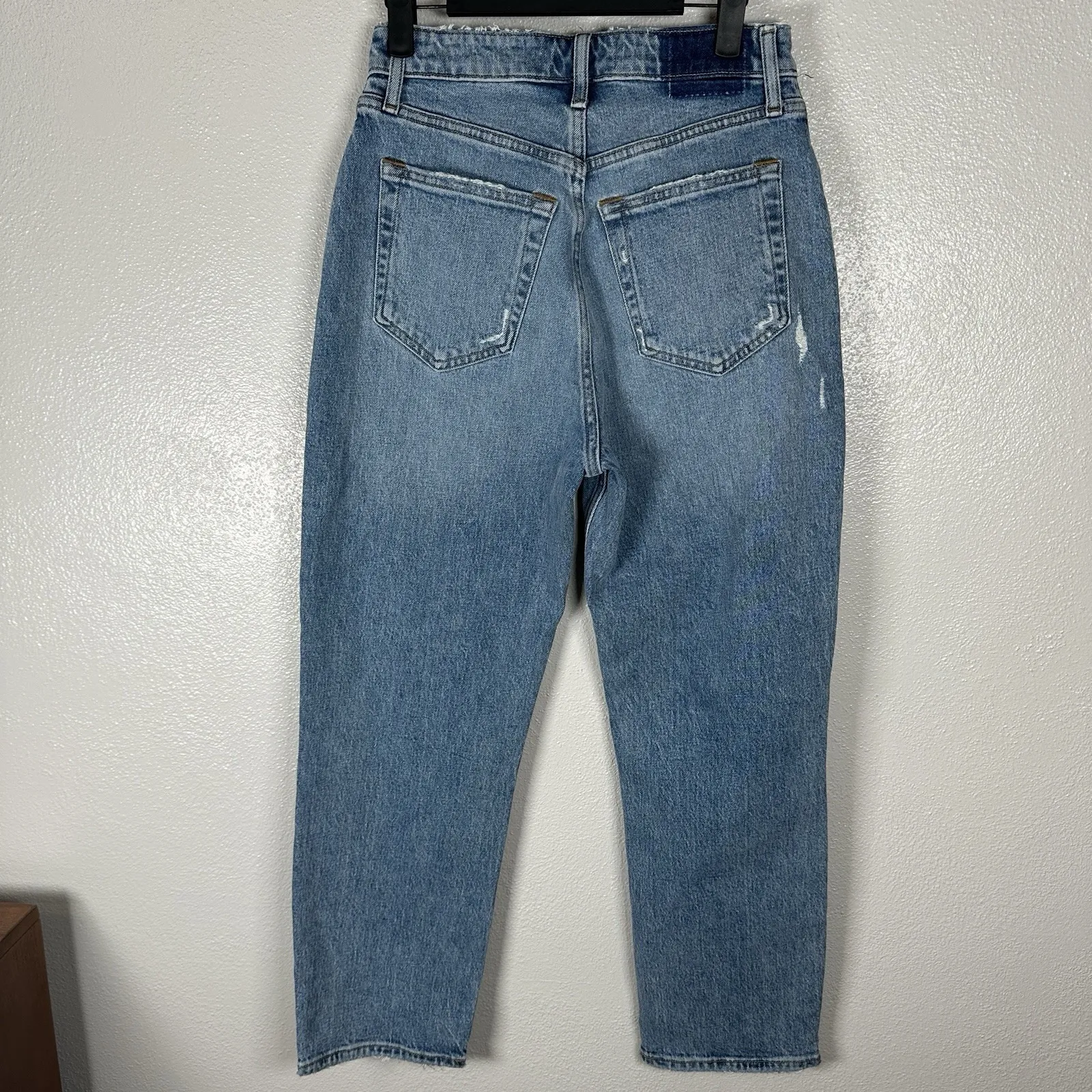 NEW Abercrombie & Fitch Curve Love The Dad High Rise Jeans Distressed 26/2XS - Image 5