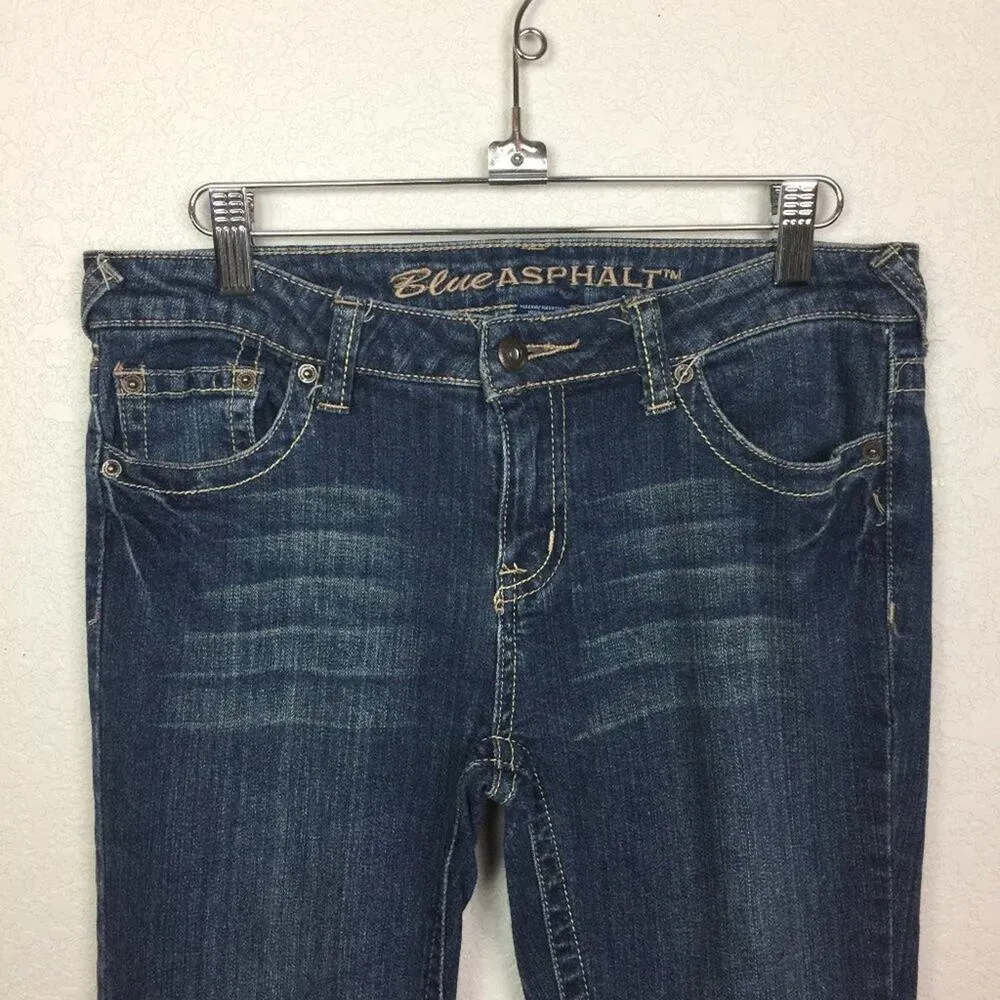 BLUE ASPHALT Slim Bootcut Medium Wash Denim Size 7 - Image 5