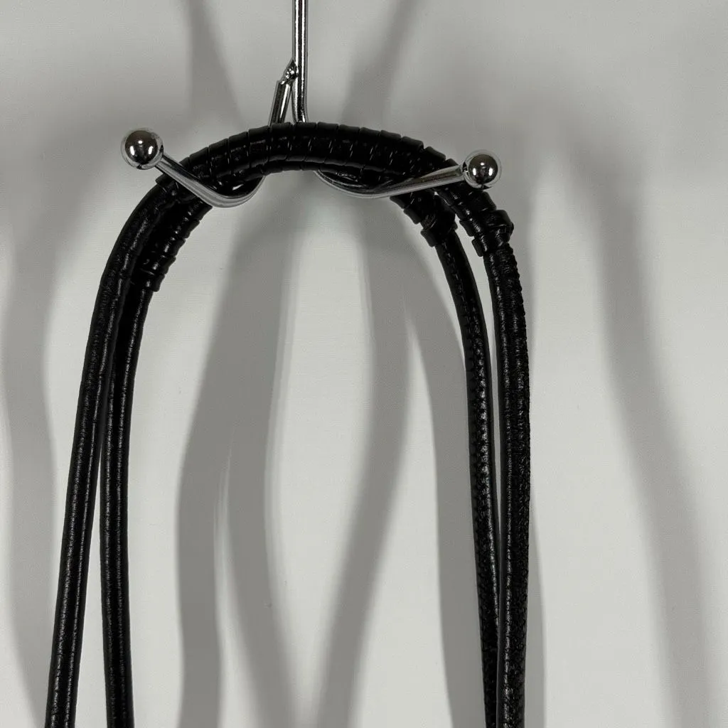 HALSTON HERITAGE Woman Alism Suede Bucket Bag Black purse 9x8x3” 11” handle - Image 5