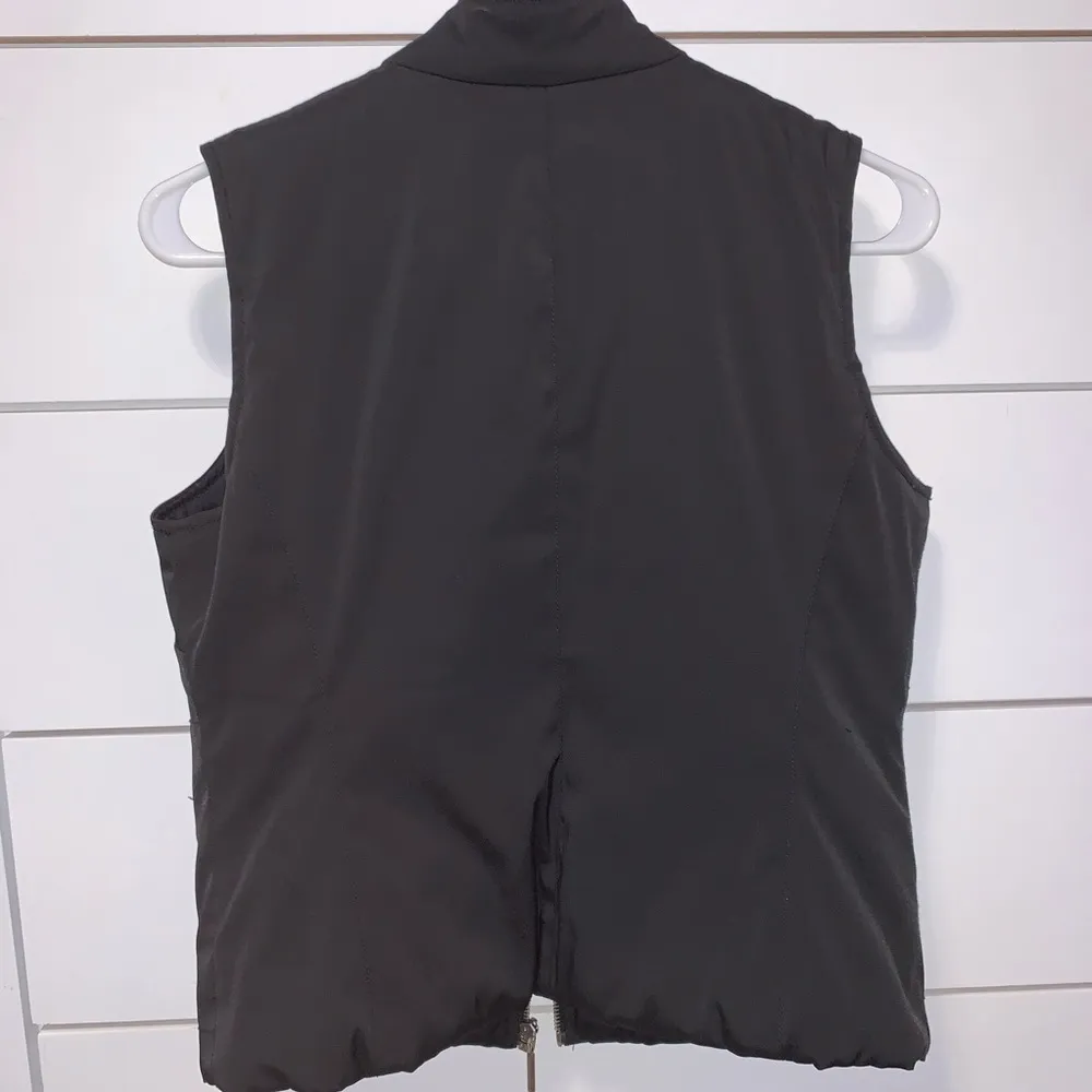 anne taylor LOFT black puffer vest - Image 4