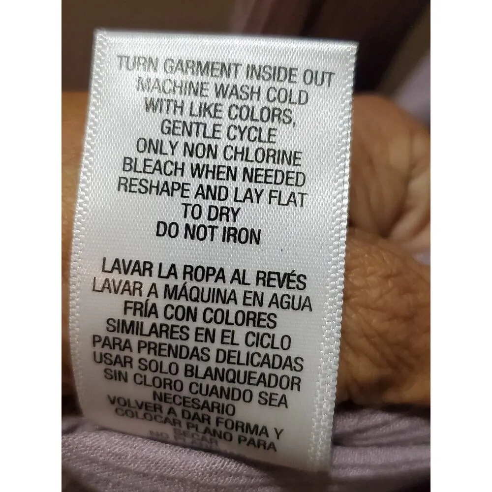 Bongo Women's Purple 100% Rayon Round Neck Long Sleeve Knee Length Dress Size XL - Image 11