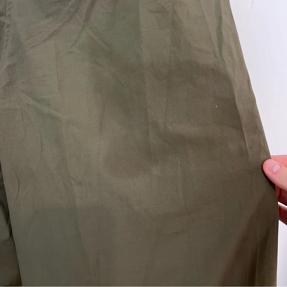 Adam Lippes Wide Leg Sage Green Pants - Image 13