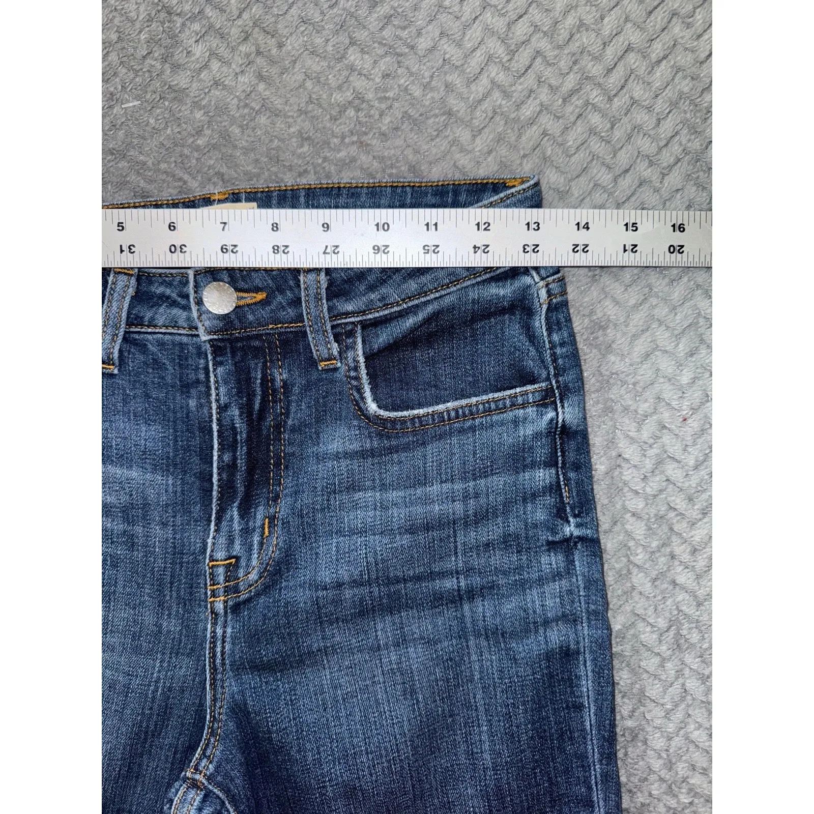 L'AGENCE AUDRINA‎ HIGH-RISE STRAIGHT Taille Haute Droit Jeans Size 26 - Image 6