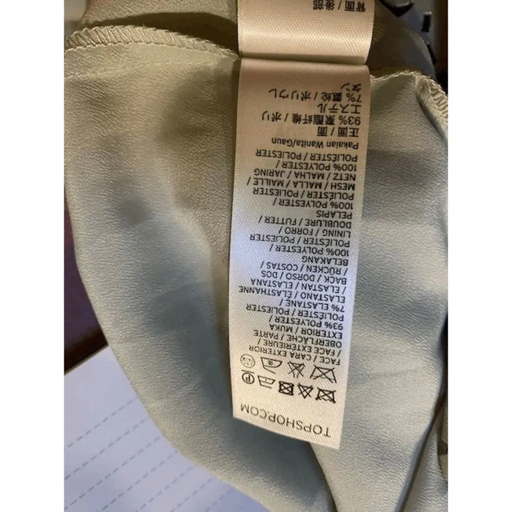 Topshop  Dress. Sz. 2 Mint Green - Image 2