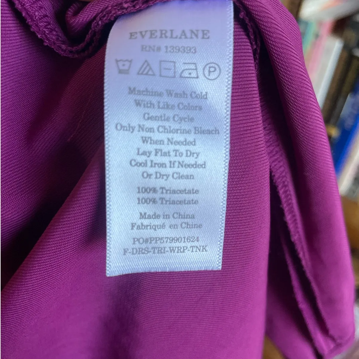 Everlane Japanese GoWeave Sleeveless Wrap in Magenta Purple Midi Dress Size 2 - Image 5