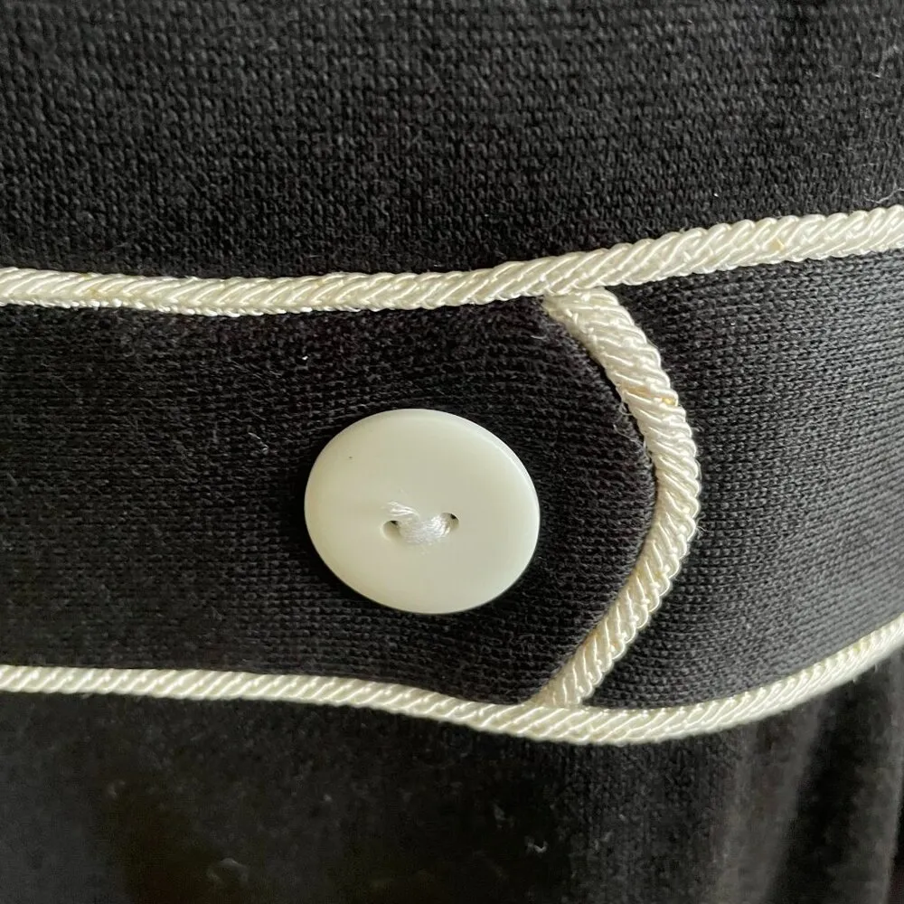 Vintage Womens Willow Ridge Black Pencil Knee Length Dress u Size 12 - Image 7