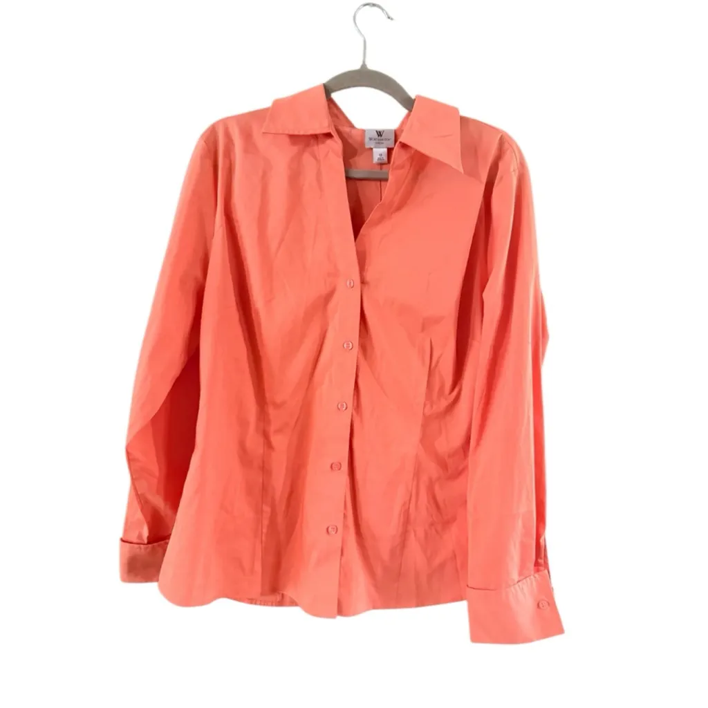 Women's Worthington Coral Button Down Shirt Plus Size 18 - Image 8