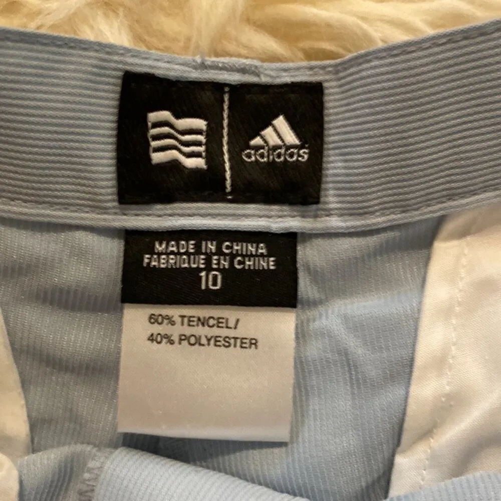 Adidas Women’s Golf Shorts NWT Sz 10 Athletic Stretchy Blue High Rise - Image 3