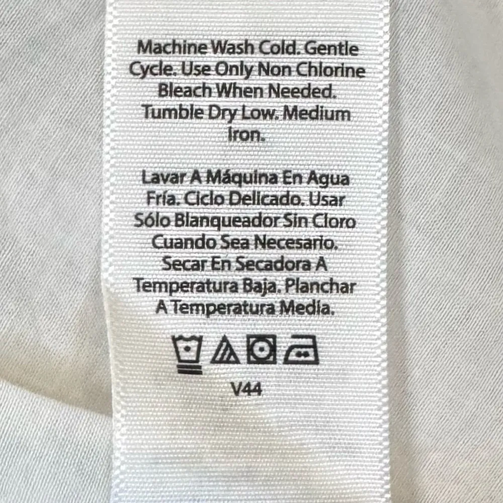 Free Assembly Lemon Embroidered Effortless Blue White Seersucker Fit & Flare BBQ - Image 14