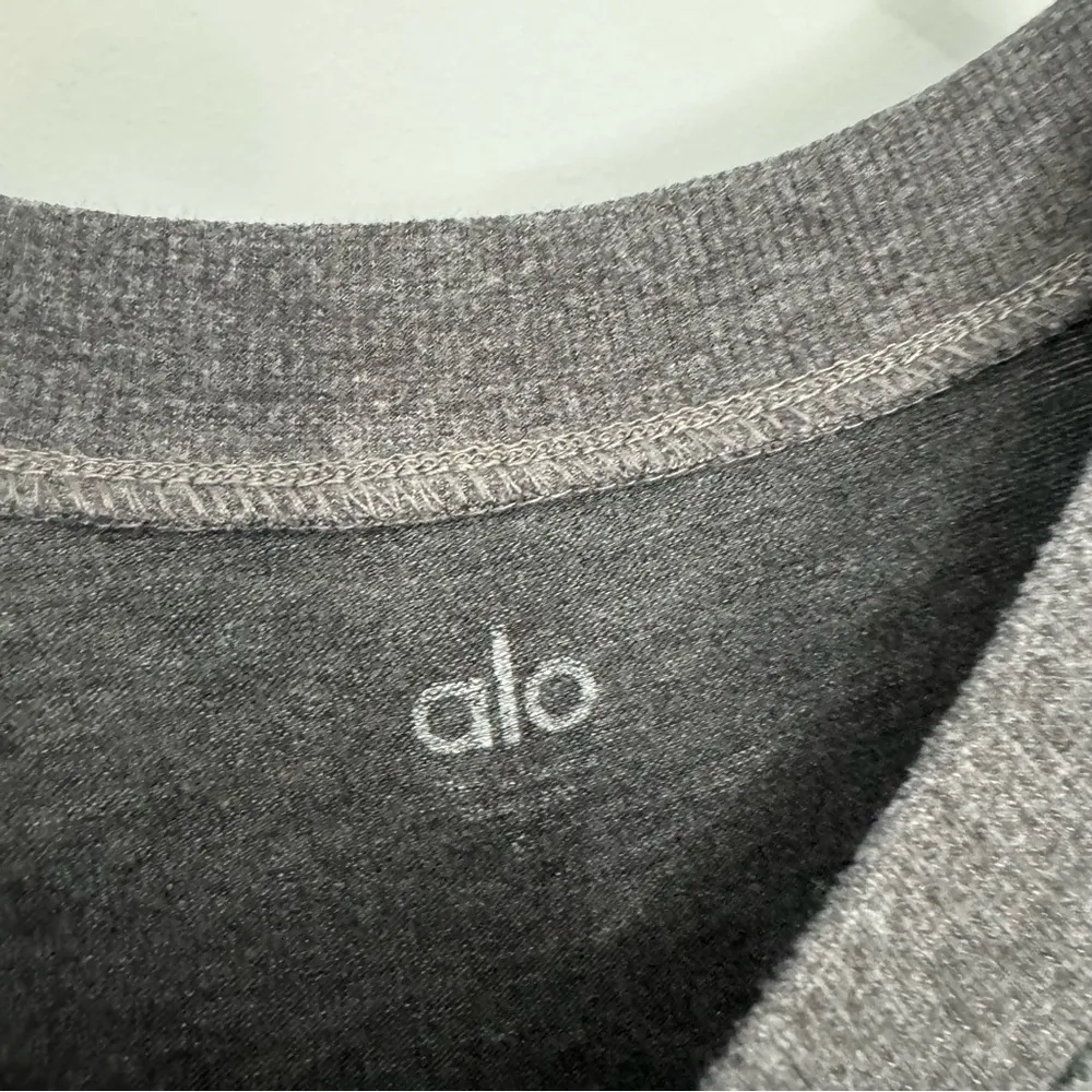 Alo Dark Gray Long Sleeve Top - Image 3