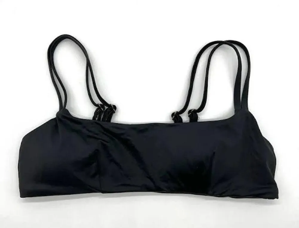 Andie Swim The Rockaway Bikini Swim Top Black M NWT - Image 2