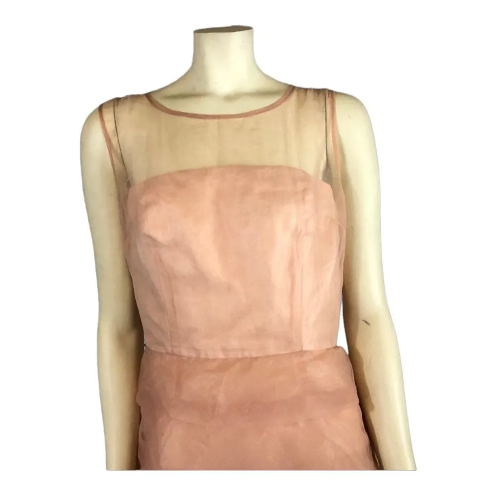 Marc Jacobs fabulous tiered organza sheer sleeveless party dress. size 12 - Image 4