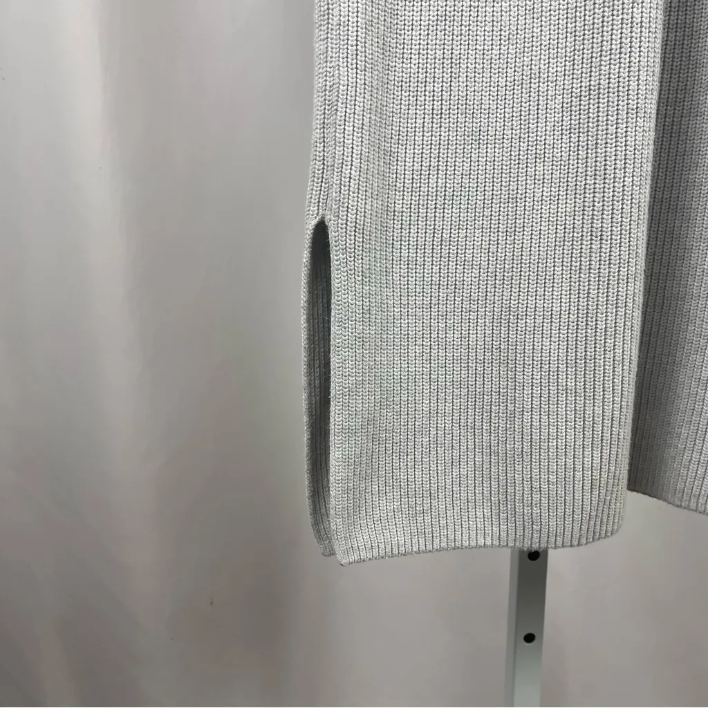 Banana Republic Large Knit Mockneck Balloon Sleeve Sweater Dress Elegant Chic - Image 3