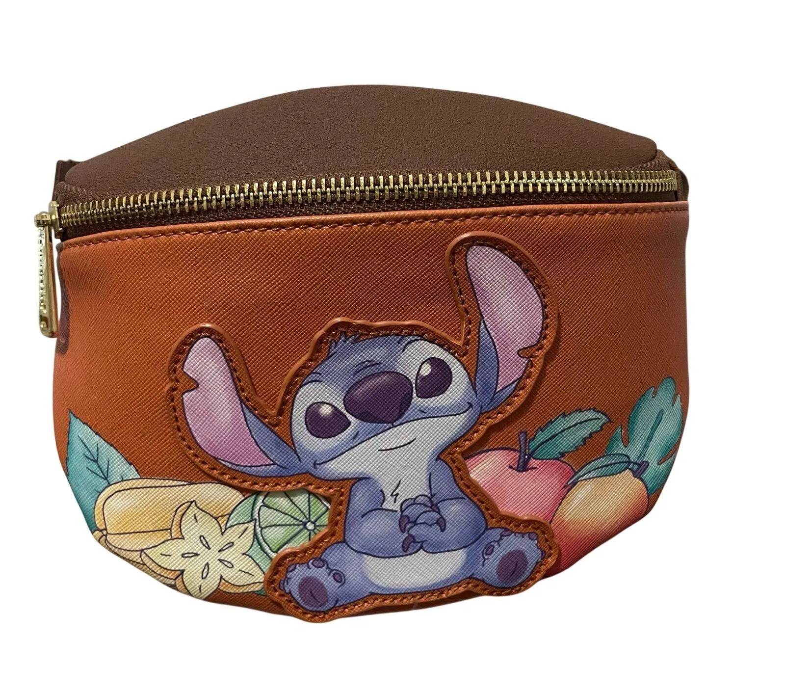 Loungefly Disney Lilo Stitch Fanny Pack Belt Bag BoxLunch Exclusive Brown Multi - Image 4