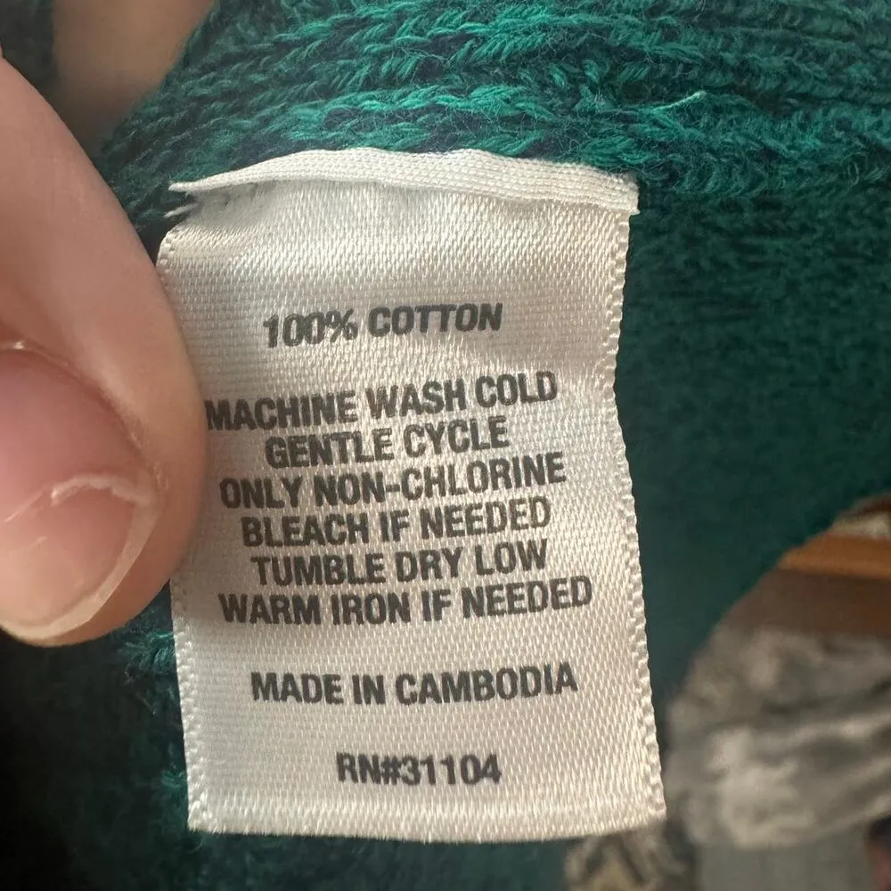 Kim Rogers Sweater Women 3XL Emerald Green NWT Plus Size Cotton Knit Prep Modest - Image 6