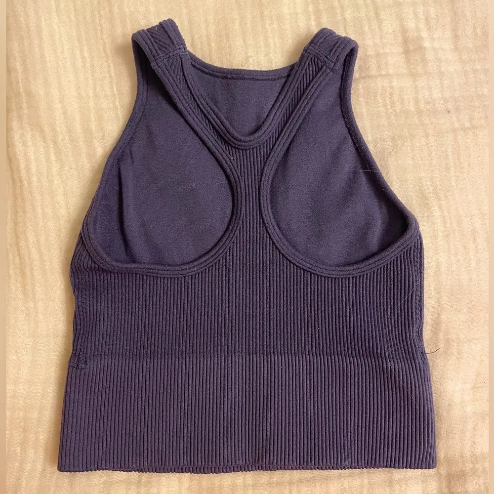 Gilly Hicks ribbed seamless longline high neck bra top - Image 2