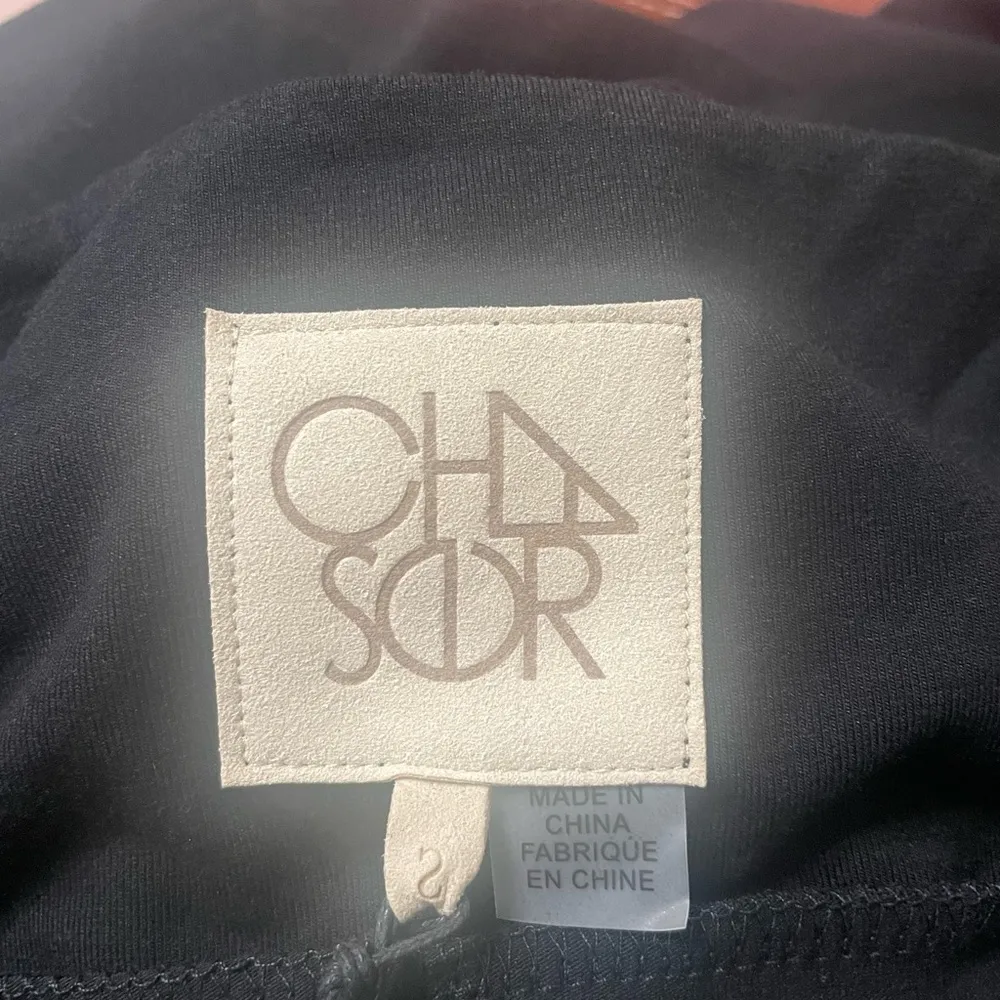 NWT Chaser Womens Skirt Black Pencil Knit Pull On Back Slit Size Small - Image 8