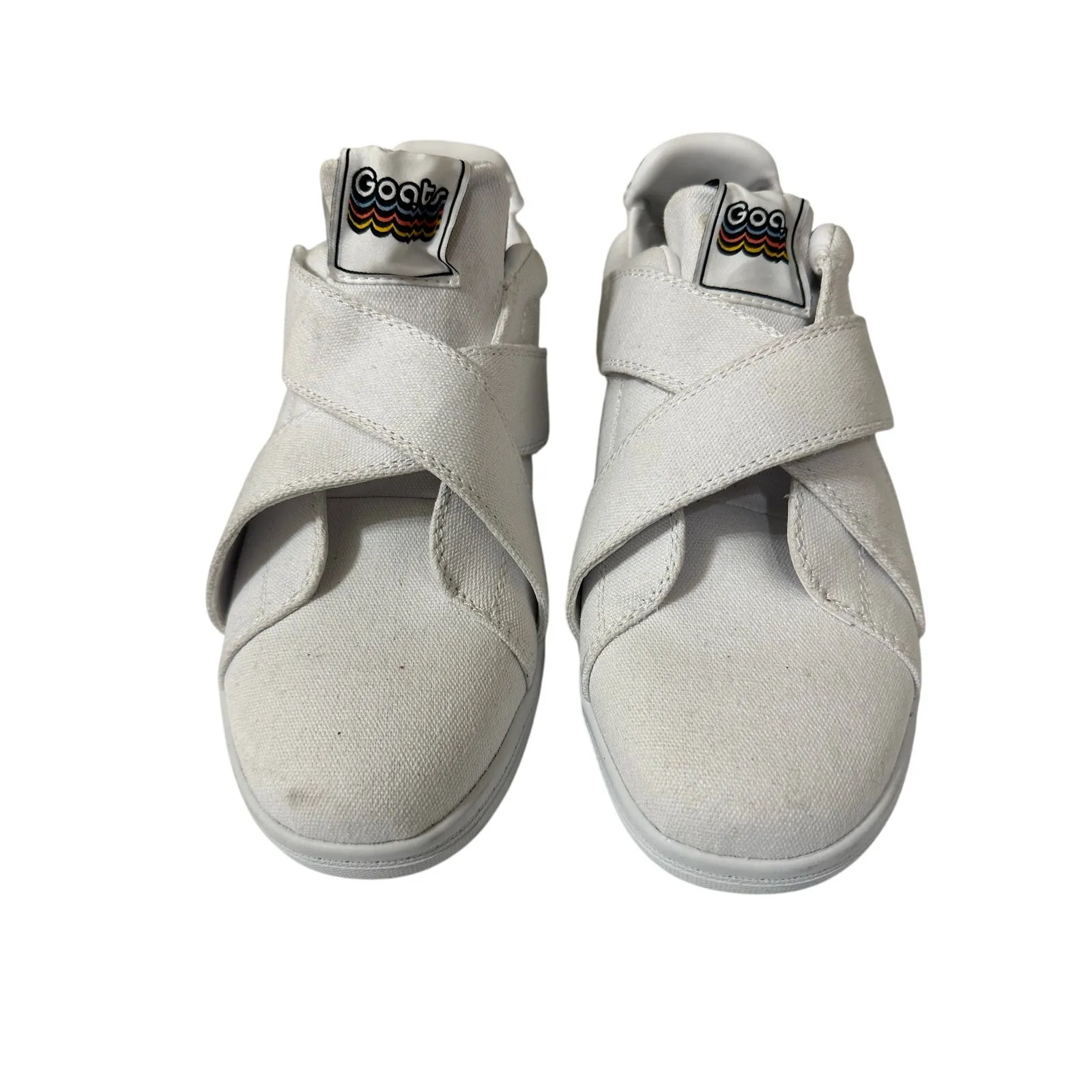 Goat Canvas Sneaker New White Size 8.5 - Image 4