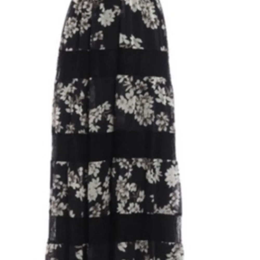 ALICE + OLIVIA black Southern Blossom Ari tiered maxi dress size 12 NWT $700 - Image 3