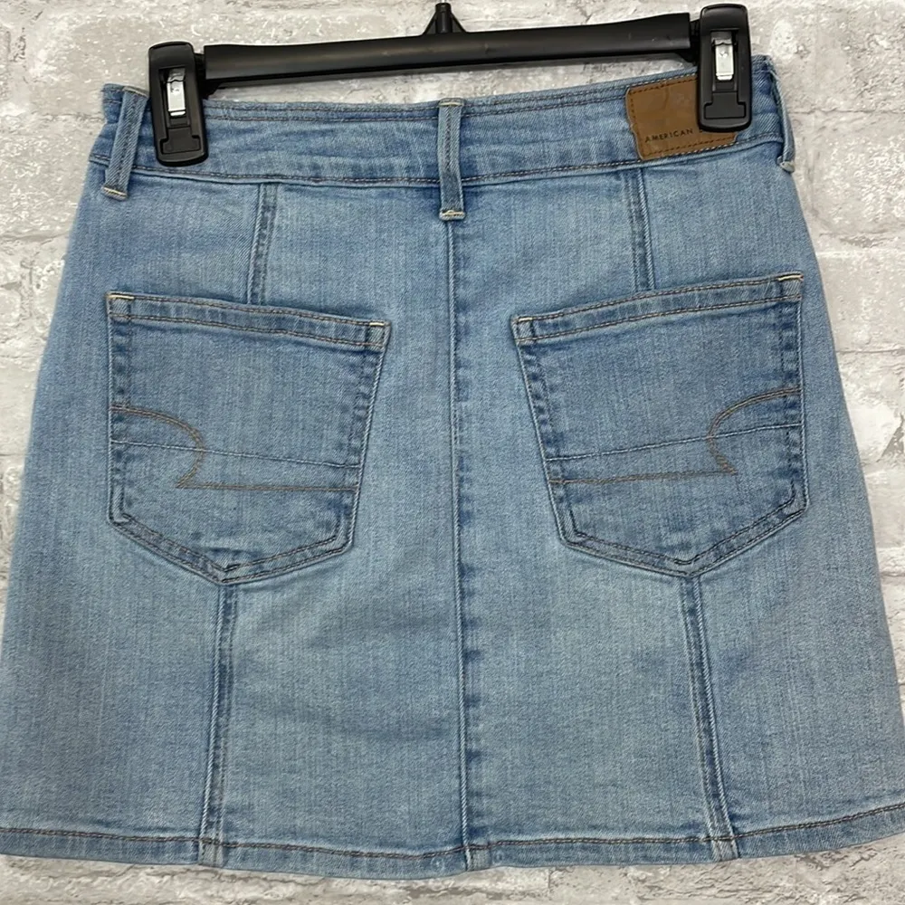 American Eagle Hi-Rise A-Line Denim Skirt - Image 2