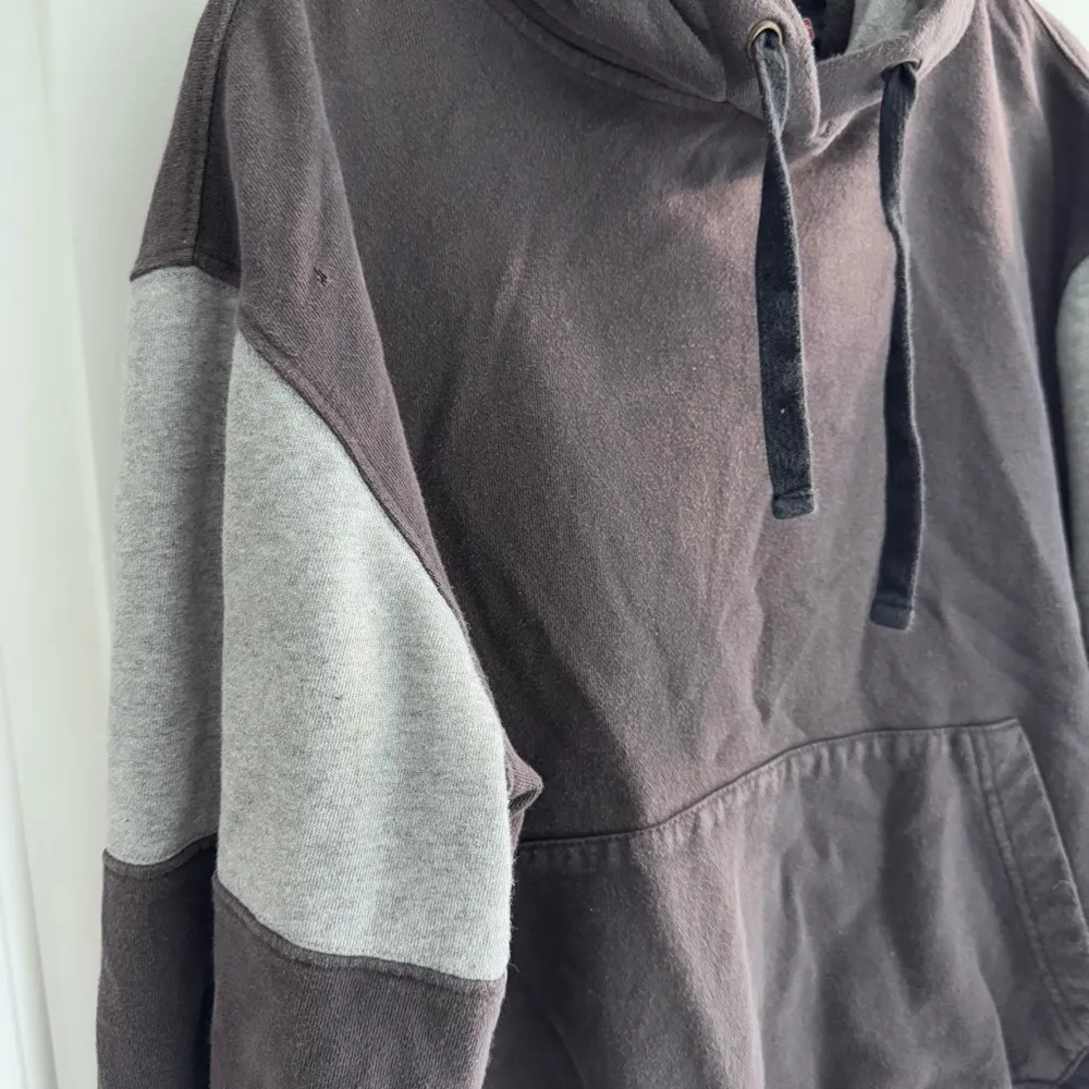 Bad Bulldog Vintage Hoodie Sweatshirt Gray No Bark No Bite Size Medium - Image 4