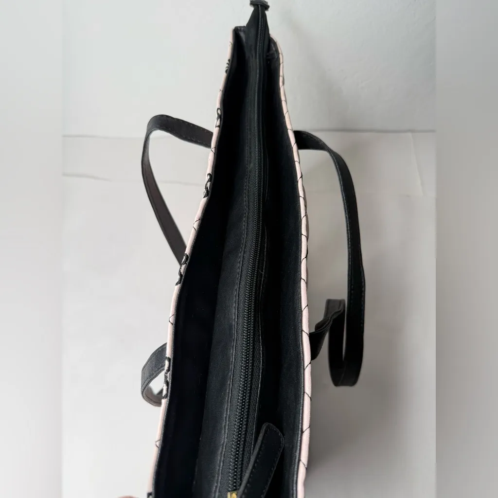 Luv‎ Betsey By Betsey Johnson Pink Black Large Bag Bows Tote Quilted Y2K Quirky - Image 16
