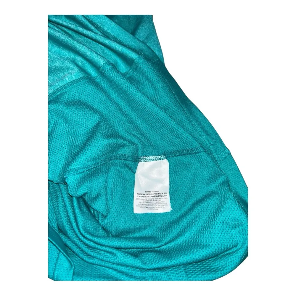 NIKE Running Dri-fit Dry Miler Mesh Athletic Top "Turbo Green" [Teal] size M - Image 8