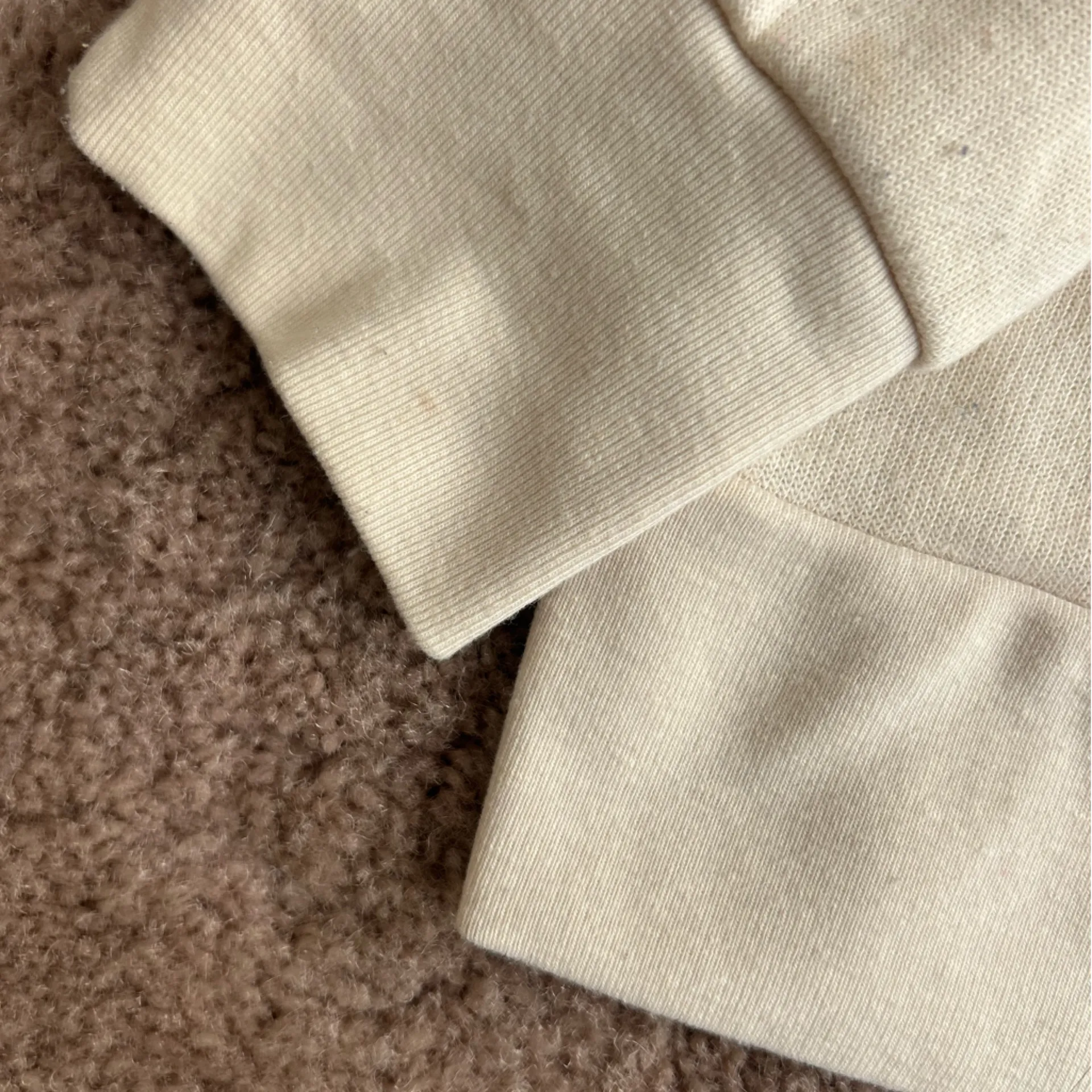 Aviator Nation Vintage White Cream Malibu Logo Drawstring Hoodie Medium - Image 5