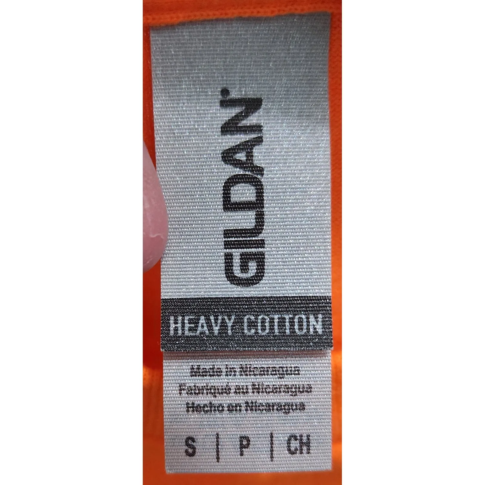 Gildan Orange Leopard Heart Graphic T Shirt Women's Size Small Heavy Cotton Tee - Image 3