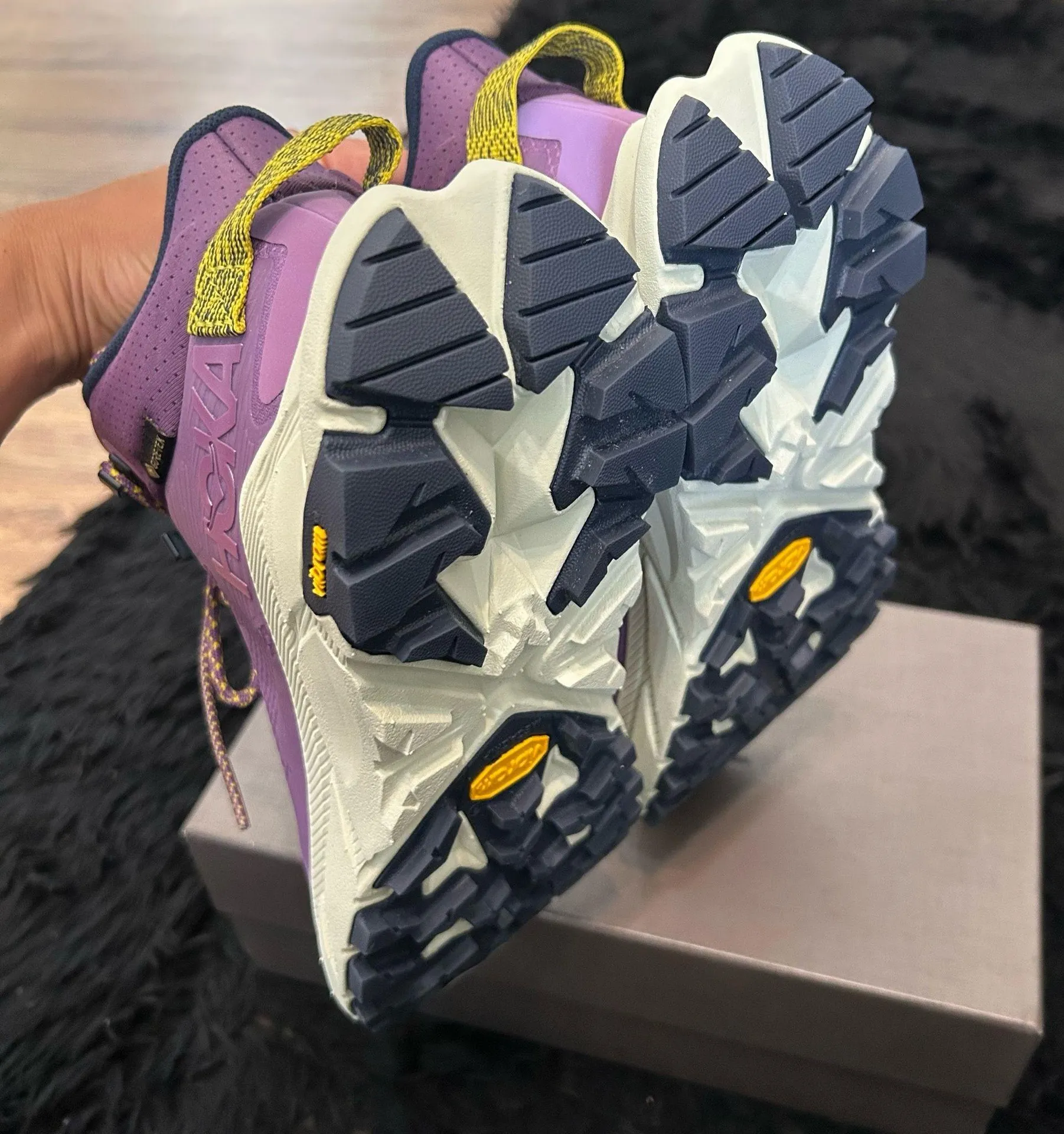 HOKA one one Trail Code GTX purple hiking shoes sneakers new  - Image 5