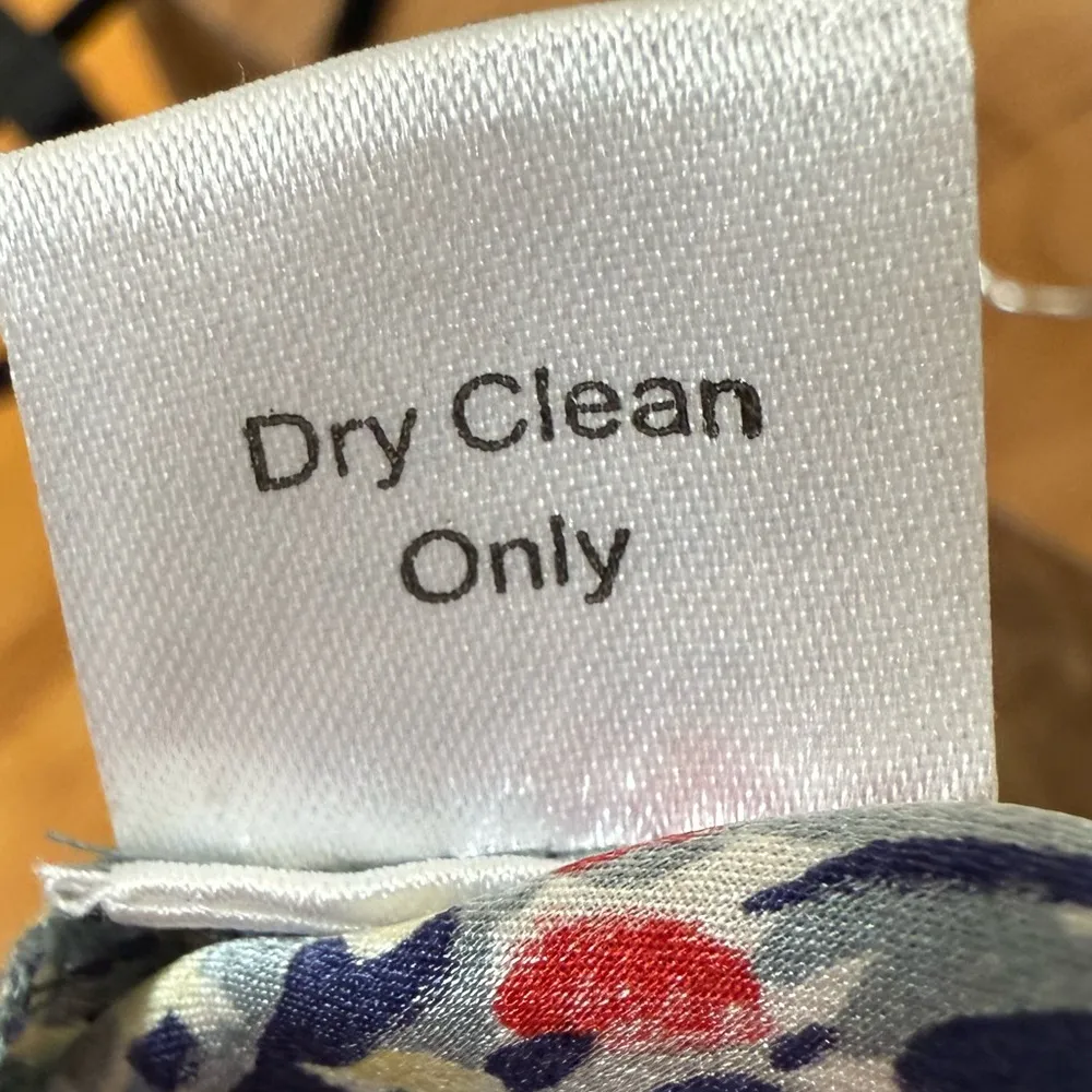 PARKER Silk Floral Print Strapless Mini Dress SIZE M - Image 7