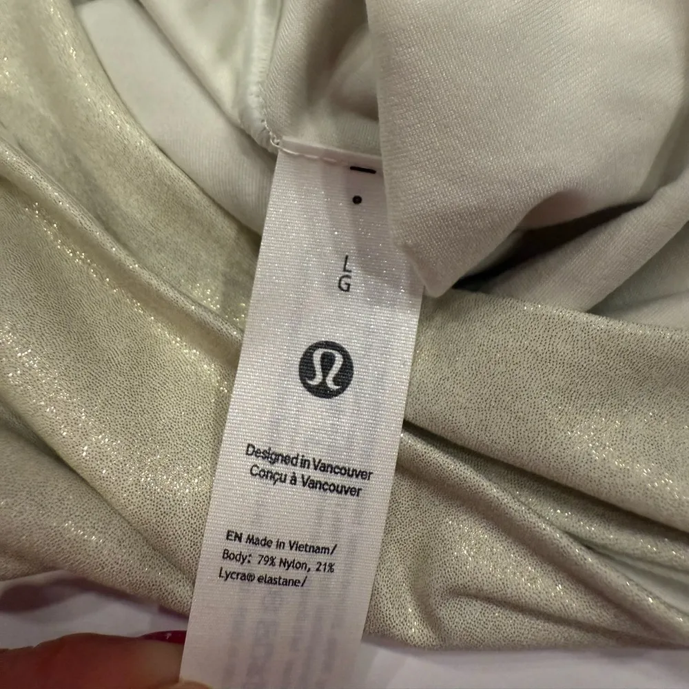 Lululemon Ultra Soft Shine Nulu Wundermost Square Neck Bodysuit Size L NWT - Image 16