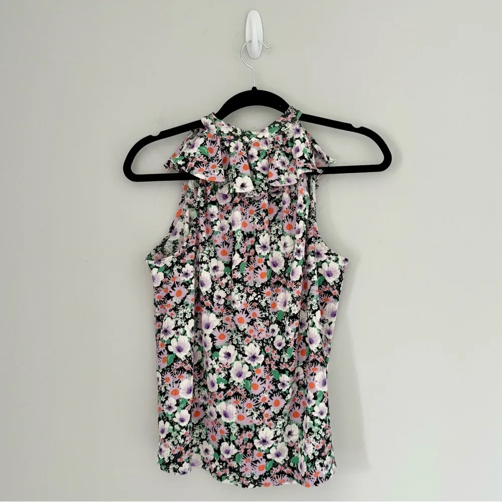 Anthropologie Chalmers Spliced Floral Ruffle Top - Image 7