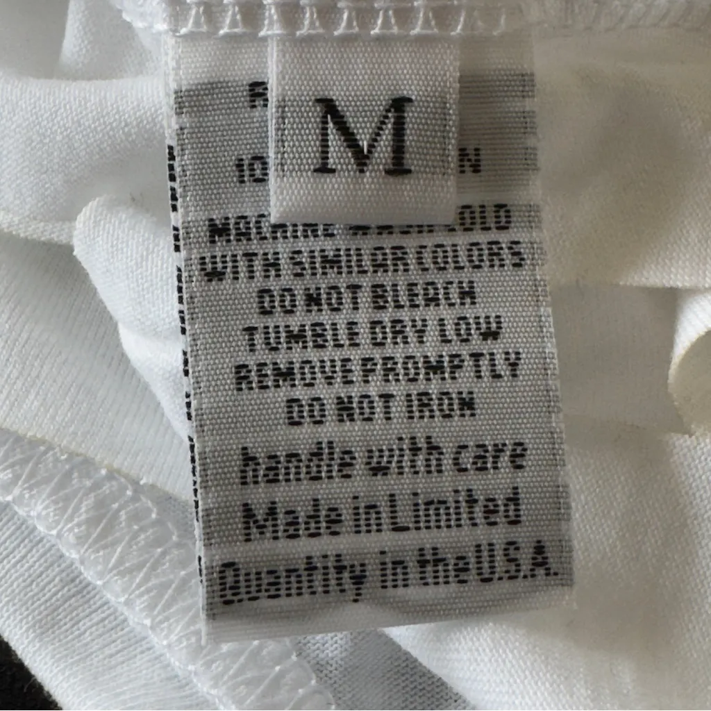 NWT Michael Lauren Alonzo Cut Out Back Tshirt White - Image 4