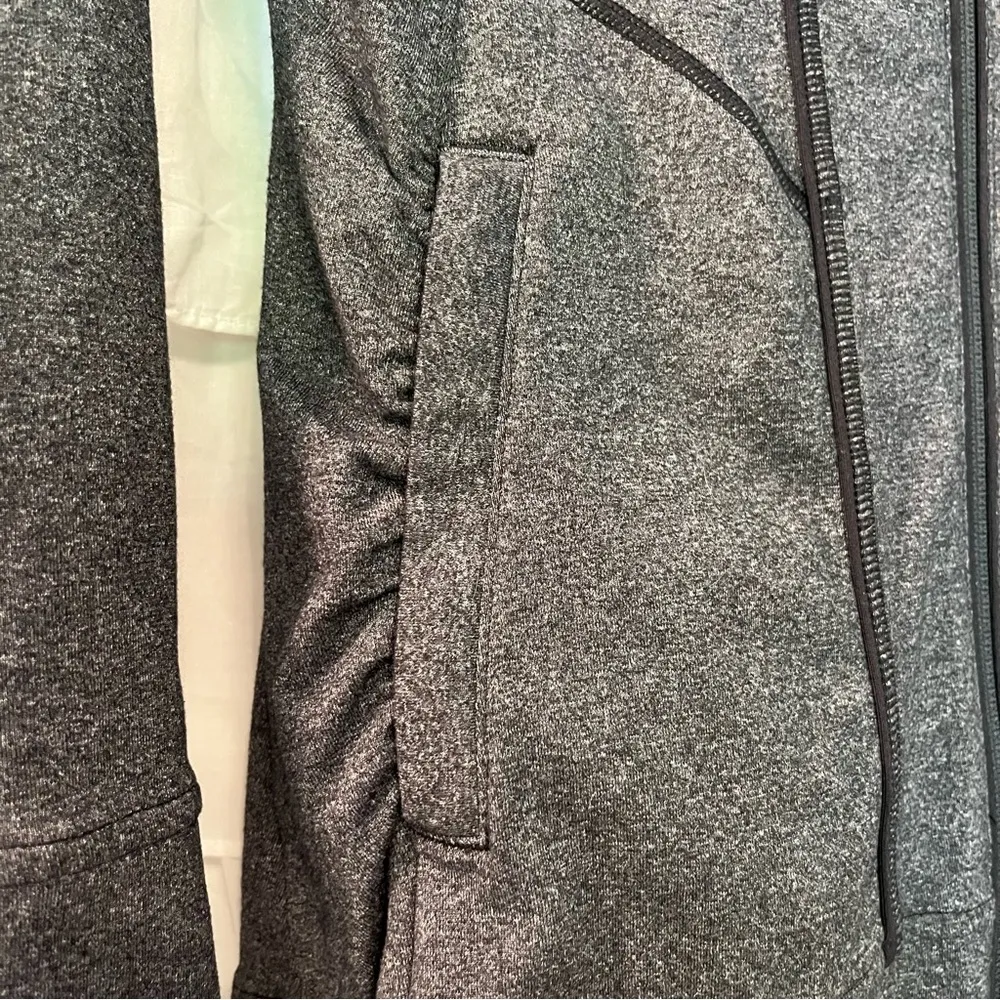 Athleta Hooded Structured Double Zipper Zip Up Jacket w/ Pockets  - Size… - Image 4