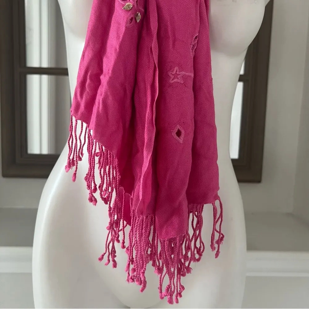 Pashmina JUPI  Pink Scarf Size 70cm x 200cm - Image 4