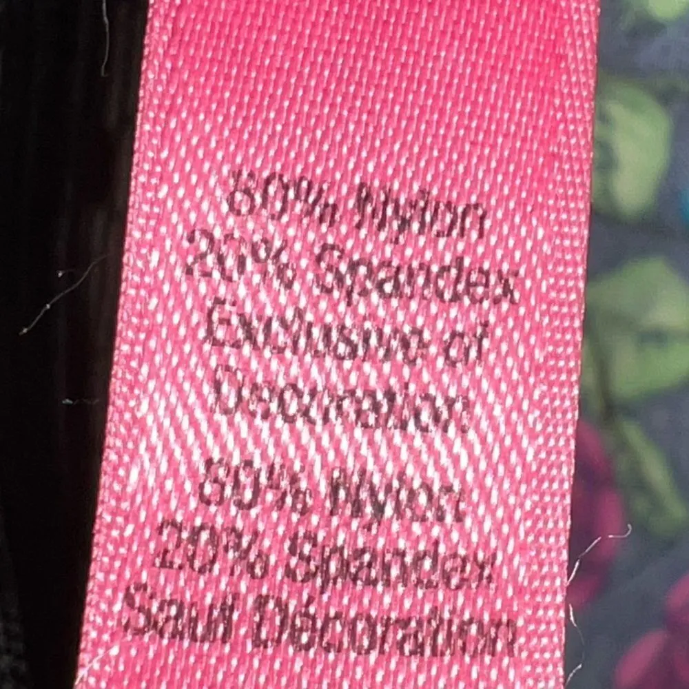 Betsey Johnson black flirty bra with floral design ( so Betsey ) ! Padded - Image 7