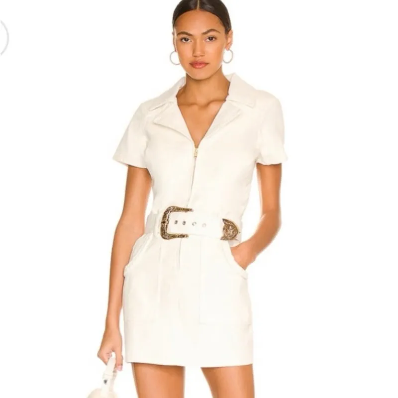 Show Me Your MuMu White Mini Dress - Image 4