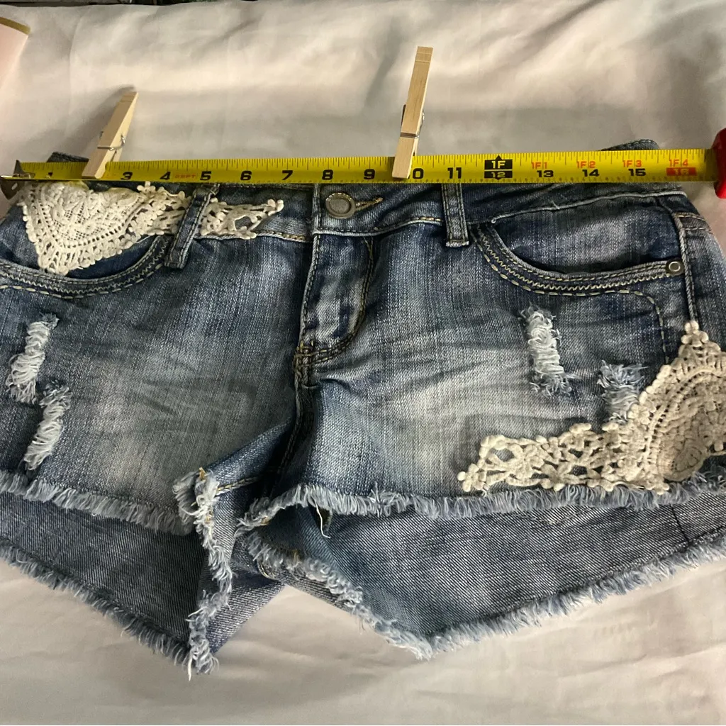 Hot Kiss Cici Embroidered Heart Short 7 Boho Rocker Summer Festival Biker Hippie - Image 6