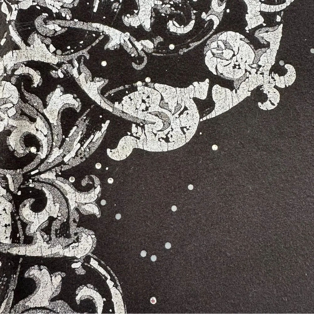 🔃Ecko Red Allover Print Black Ruched Side Tube Bodycon Dress Size XS - Image 8