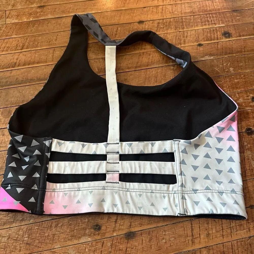 Victoria’s VSX Sport L pink black high neck sports bra - Image 2