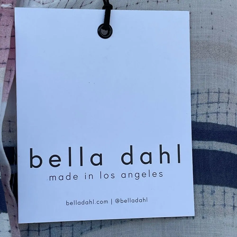 BELLA DAHL TIE FRONT SHIRT - PASTEL STRIPE - Image 6