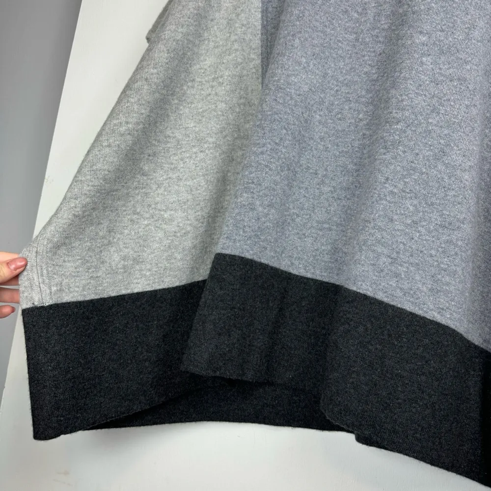 Magaschoni 100% Cashmere Colorblock Boxy Sweater Poncho One Size - Image 13