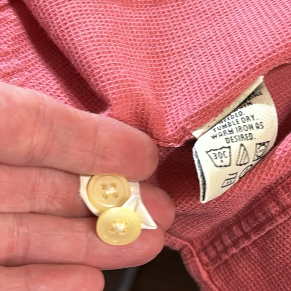 Eddie Bauer 100% Cotton Button Down Long Sleeve Shirt Size Large Petite - Image 9