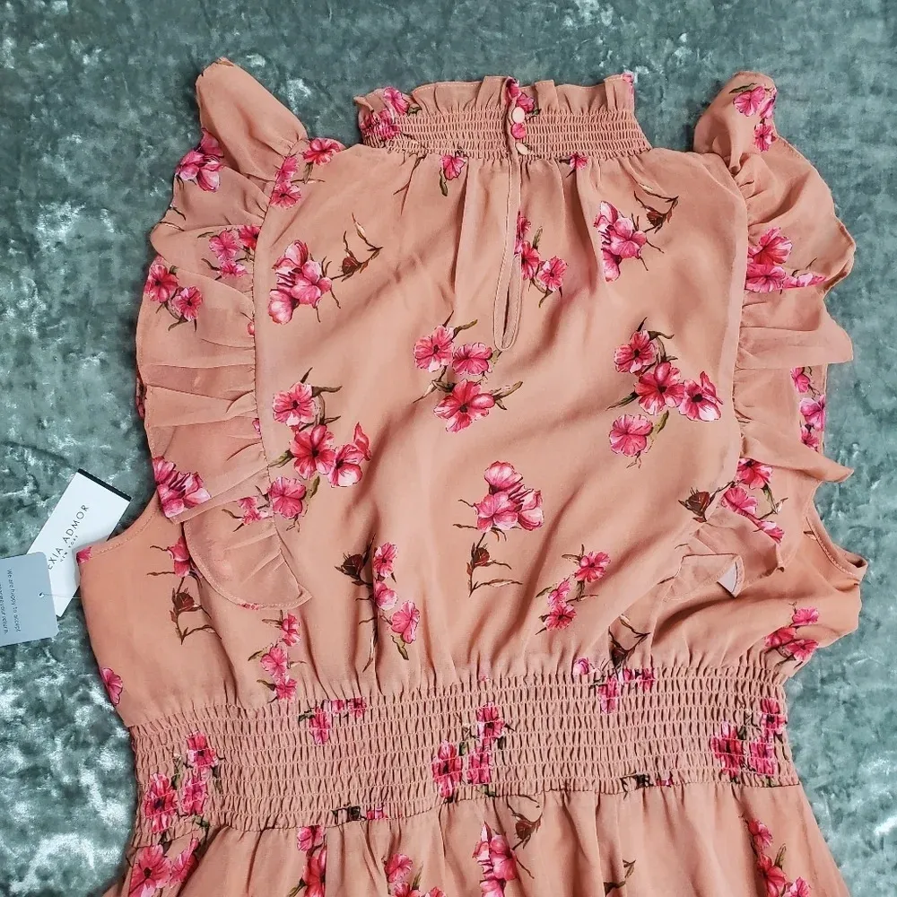 Alexia Admor Joanna Ruffled Dress In Cafe Floral - Image 10